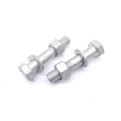 China Stainless Steel L M5M6M8M12M16M20 Full-Tooth External Hexagon Bolts Big Head Hex Standard Fastener Screws for sale