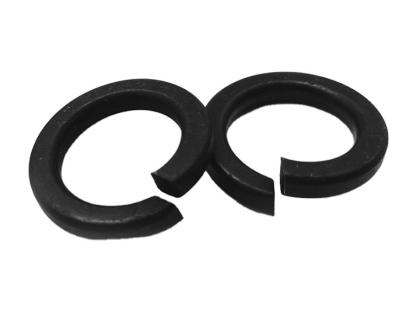 China DIN127 Black Oxide Spring Washer Carbon Steel Split Spring Lock Washers for sale