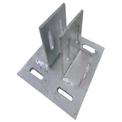 China Hot Dip Embedded Flange Plate Zinc Steel Plate m5-m30 for sale