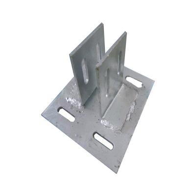 China Modern Hot Dip Galvanizing Steel Plate Enclosed For Steel Structure Base Base Plate for sale