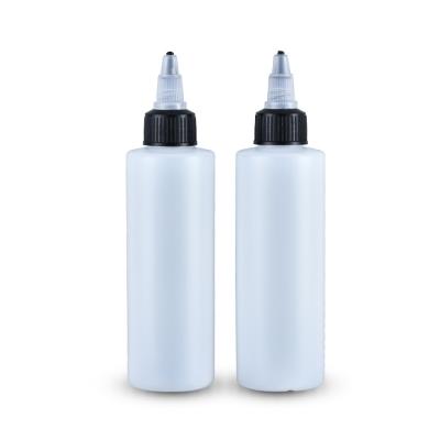 China 100ml Chemical HDPE Plastic Empty Natural Hair Perm Lotion Applicator Bottle With Twist Cap for sale