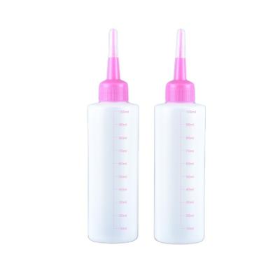 China Chemical 100ml HDPE Plastic Hair Applicator Bottle For Perm Lotion for sale