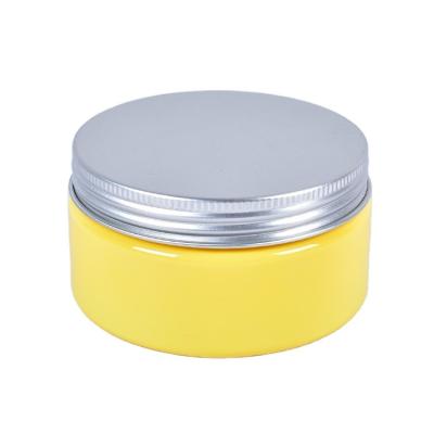 China 250ml cosmetic PET cosmetic containers with aluminum lids for sale