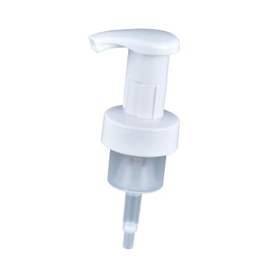 China Non Reverse 40mm Neck Height From Right To Left Locking Outside Spring Design Soap Foam Dispenser Pump for sale