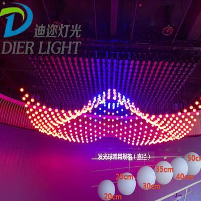 China Other Grace Stage Show LED Winch Ball Dmx 3D Kinetic Ball Light for sale