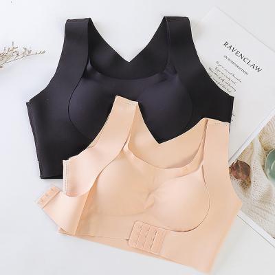 China Women's Viable Bras For Women Lift Up Bra Posture Corrector Bralette Front Closure Female Underwear Cross Back Full for sale