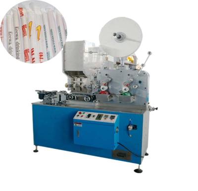 China Food Spoon Single End Straw Packaging Machine for sale