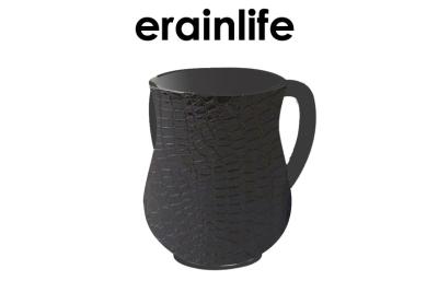 China Two Handles Ritual Black Hand Washing Cup Polyresin For Religious for sale