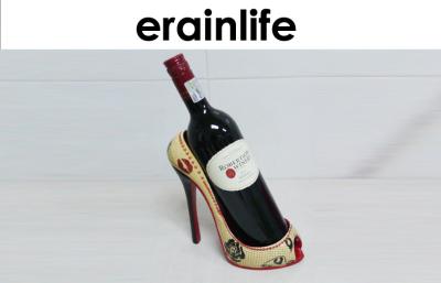 China Women'S 9‘’ Wine Bottle Holders High Heel Shoe Style Fashionable for sale