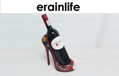 China 9‘’ Polyresin High Heel Wine Bottle Display Women For Restaurant / Coffee Shop / Hotel for sale