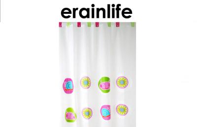 China White Bathroom Shower Curtain PVC Material For Home / Hotel ERSE-0001 for sale