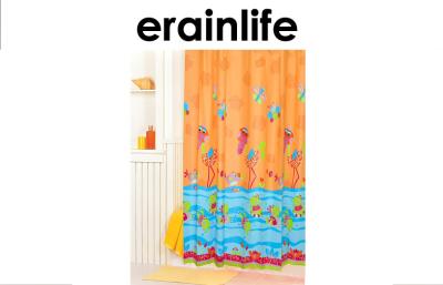 China El baño impermeable embroma el modelo de mariposa impreso PVC de las cortinas de ducha 180x180 cm en venta