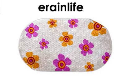 China Flower Home / Hotel Non Slip Bath Mat Shower Matting With PVC / PE material for sale