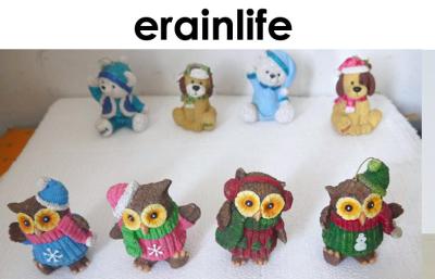 China Owl Christmas Decoration Accessories For Christmas Tree Hanging Ornament for sale