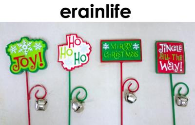 China Letras Wrinting del enchufe plástico del jardín de los accesorios de la decoración de la Navidad diversas en venta