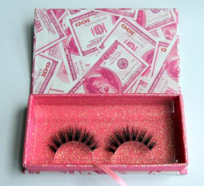 China 3d mink eyelashes wholesale price 20mm real mink lashes with customizing own brand box for sale