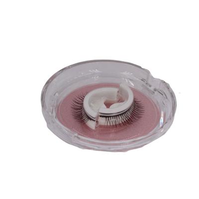 China New Natural Custom Long 2021 No Glue No Eyeliner Multiple Styles Mink No Fiber Self Adhesive Eyelash Newly Developed for sale