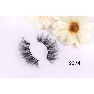 China Natural Hot Selling Long Fluffy Full Strip Mink Eyelash Packaging 4D Mink Eyelashes for sale