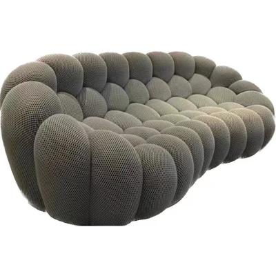 China Sofa  Bed Rochburg Curved Sofa Designer Living Room Balcony Casual Football Fabric Bubble Sofa for sale