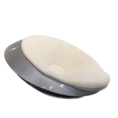 China Nordic Tumbler UFO flying saucer single chair Italian armrest Internet celebrity designer fiberglass leisure rocking chair for sale