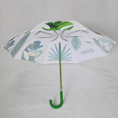 China Custom Brand Logo Auto Open Folding Wind Straight Umbrella Gift Modern High Quality Durable Wind Resistant Stick Umbrella for sale