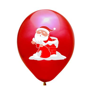 China New Arrival Disposable Custom Christmas Balloons Colorful Merry Christmas Holiday Party Supplies for sale