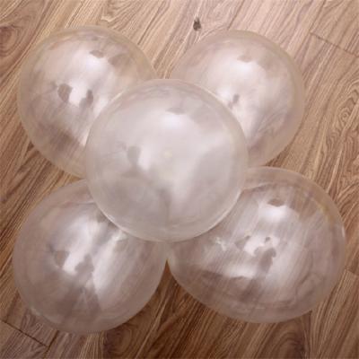 China 12 Inch Fashional Creative Round Clear Latex Balloon Colorful Confetti Balloons For Decoration for sale