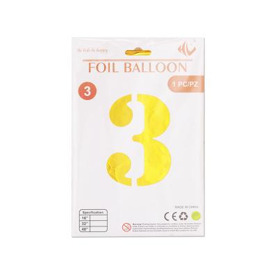 China Fashional Different Types 40 Inches Number 0 9 Foil Balloon Birthday Party Mylar Number Foil Balloons for sale