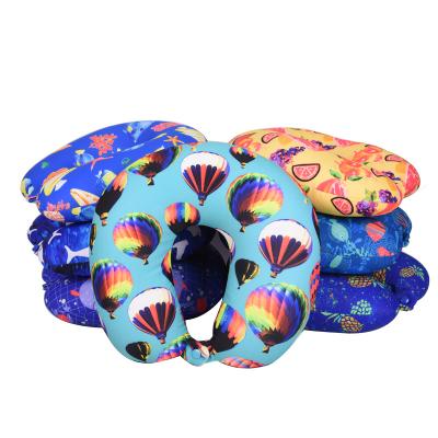 China Neck Support New Designs U Shape Printed Microbeads Travel Pillow for sale