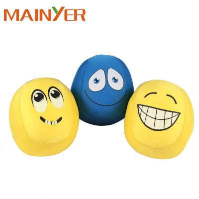 China Lovely Smile Ball Shape Pillow Cooling Microbeads Rest Toy Pillow for sale