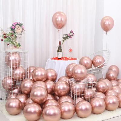 China BKids Rose Gold Metal Balloons Adults BirthdayRose Latex Happy Birthday Wedding Balloon Boy Girl Birthday Bal1oon for sale