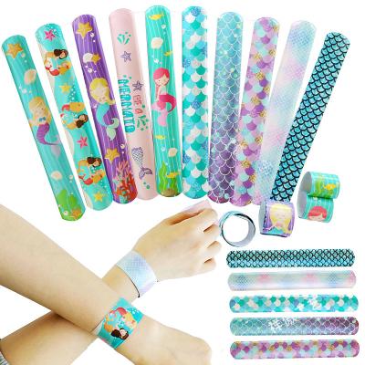 China PVC Little Mermaid Theme Party Applause Circle Toys Under The Sea Mermaid Birthday Decor Princess Girl Mermaid Party Favor Kids Gifts for sale