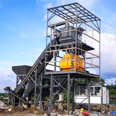 China Building Material Shops 60m3/h Small Prepared Concrete Mixing Plant 1m3 Shaft Mixer Machine HZS60 Twin Concrete Mixing Plant In Philippines for sale