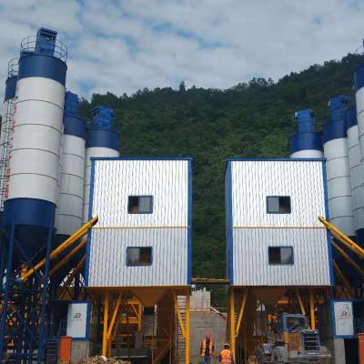 China Building Material Shops Cement Silo Batch Concrete Plant HZS120 With Low Price Russia Philippines Chemical Additive Fully Automatic for sale