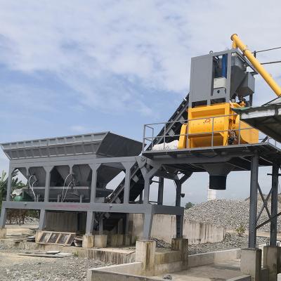 China Mobile 50m3/h Mini Portable Building Material Stores Trailer Automatic Concrete Batching Plant YHZS50 Automatic Concrete Mixing Plant for sale