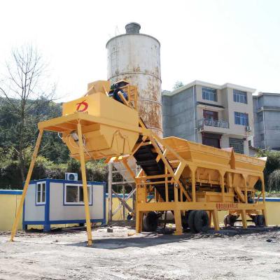 China Hot Selling Soi Mix Plant Building Material Shops Mobile Type Continuous YWBS300 For Foundation Base for sale