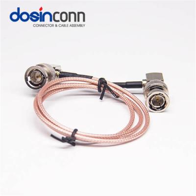 China 90Degree Angled Male BNC To BNC Cable RG179 75ohm 4Ghz Customized Length RHT-605 for sale