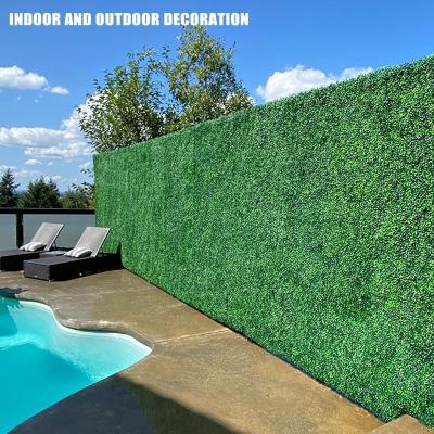 Chine High Quality Minimalist Tizen Decoration Faux Green Wall Boxwood Panels Fence Hedge Backdrop Artificial Plant Grass Wall à vendre