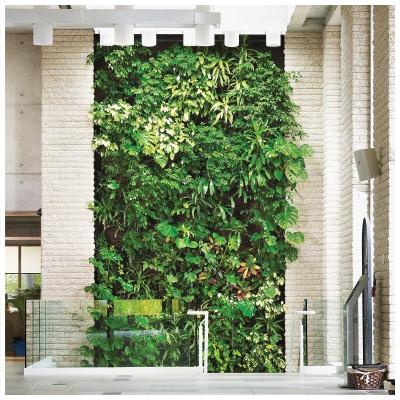 Chine UV Resistant Indoor Outdoor Faux Green Panel Minimalist Tizen 3D Decoration Plant Artificial Grass Wall For Wall à vendre