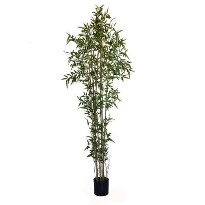 China 200cm Minimalist High Quality Bamboo Indoor Decoration Bonsai Artificial Tree Fake Green Plant Plant for sale