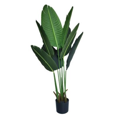 China High Quality Minimalist Home Decor Bonsai Banana Tree Fake Traveler-Tree Tropical Plant Greenery Artificial Plant for sale