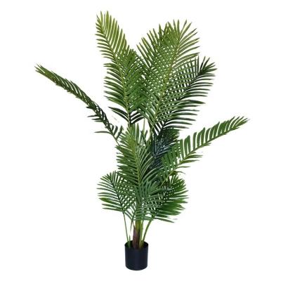 Chine Minimalist High Quality Home Decor Madagascar Bonsai Palm Fake Tropical Plant Greenery Artificial Plant à vendre