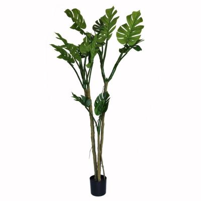 Cina High Quality Minimalist Green Plant Fake Monstera Deliciosa Tree Bonsai 180cm 15 Leaves Home Decor Artificial Plant in vendita