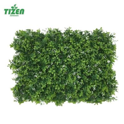 China Vertical Tizen Plants Fake Grass Minimalist Jungle Hedge Wall Hanging Plant Green Wall Artificial Grass Panel For Home Decoration for sale