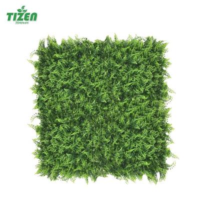 China High Quality Green Plastic Artificial Topiary Hedge Plant Minimalist Tizen Boxwood Grass Wall Panel For Garden Decor for sale