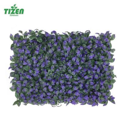 China Tizen Minimalist UV Outdoor Jungle Hedge Vertical Fake Grass Plants Wall Hanging Plant Green Artificial Grass Wall For Home Decoration for sale