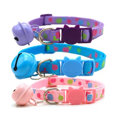 China Amazon Hot Selling Personalized Custom Design Cat Collar With Bell for sale