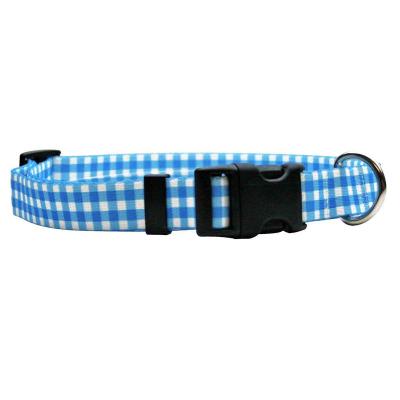 China Fashion Tartan Fabric Personalized Christmas Material Decorative Dog Collar for sale