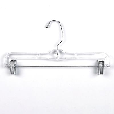 China Modern plastic transparent pants hanger for boots, shoes, hats organized by simple metal clothing clip, hanger for sale