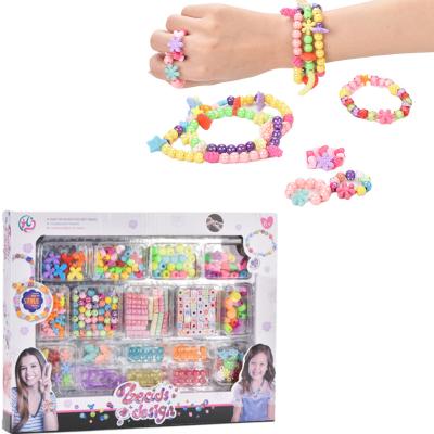 China Jewelry Making Handmade Jewelry for Kids Colorful Beads and Charms Cube Letter Crystal Cord to Necklace Bracelets Rings Jewelry Making for sale